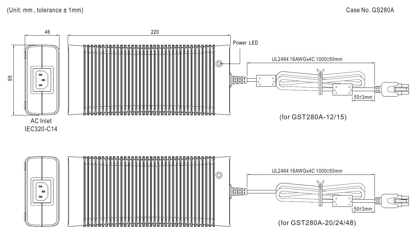 GST280A48-C6P Mechanical Specification