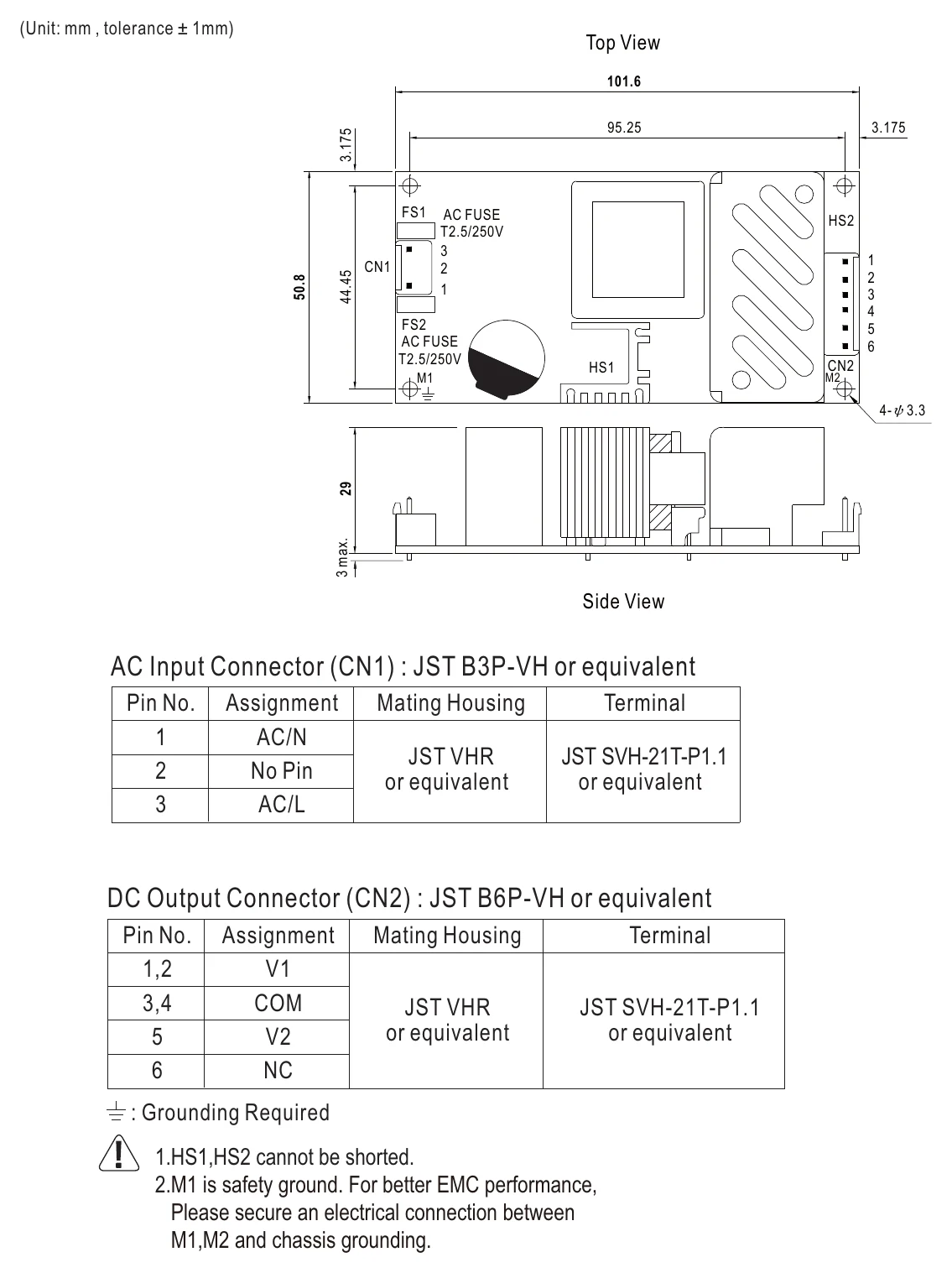 RPD-60A Mechanical Specification