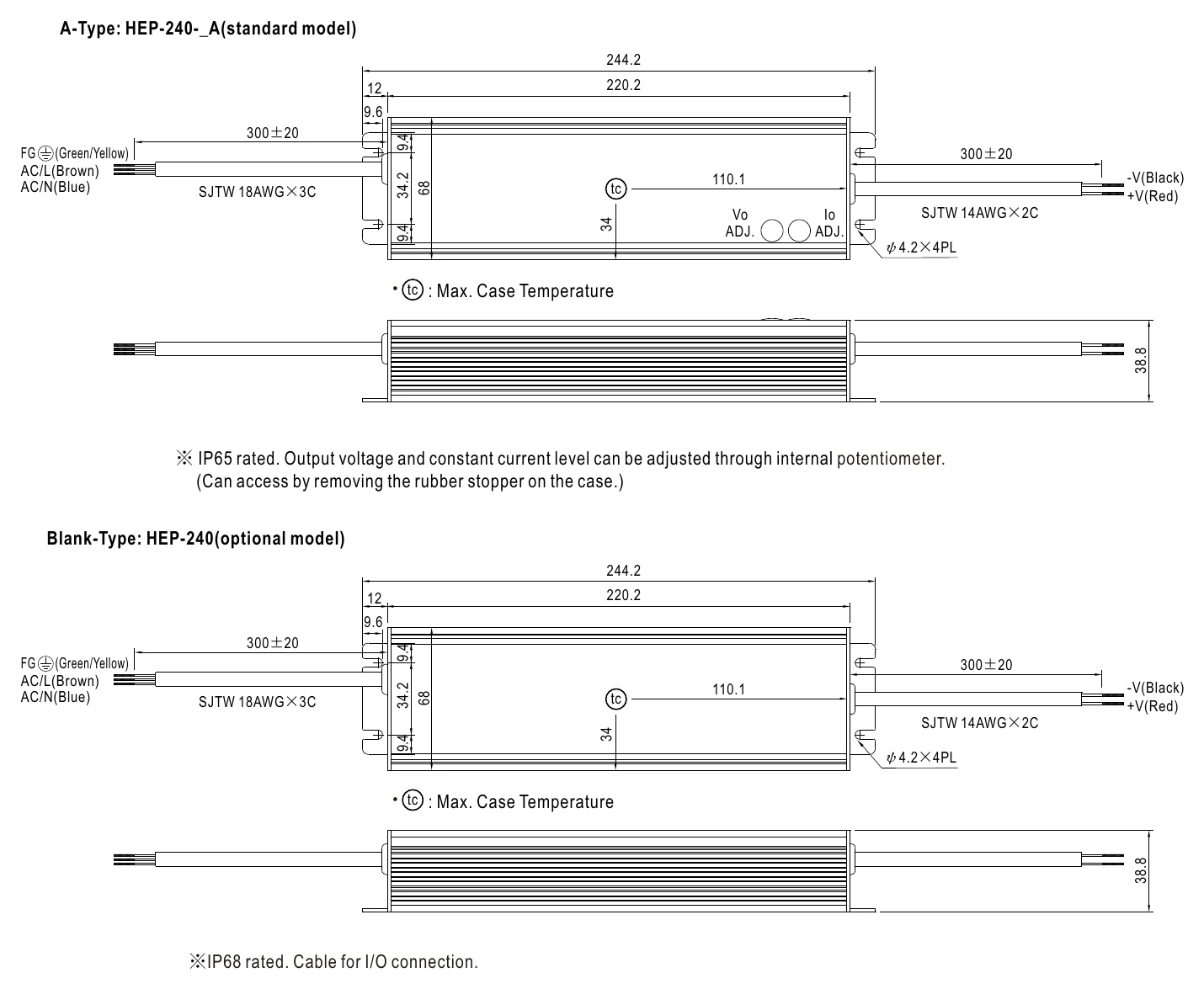 HEP-240-12A Mechanical Specification