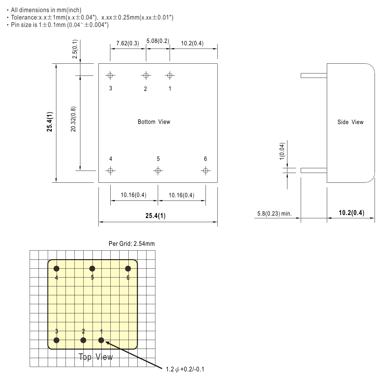 SKM10W8-05 Mechanical Specification