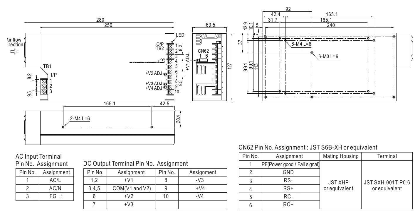 QP-375-5C Mechanical Specification