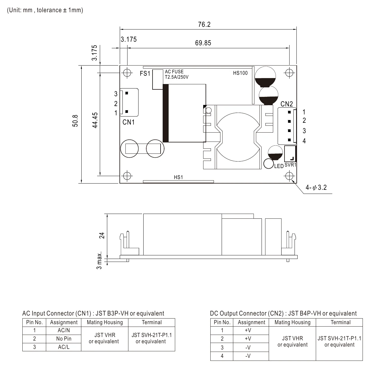 EPS-45S-15 Mechanical Specification