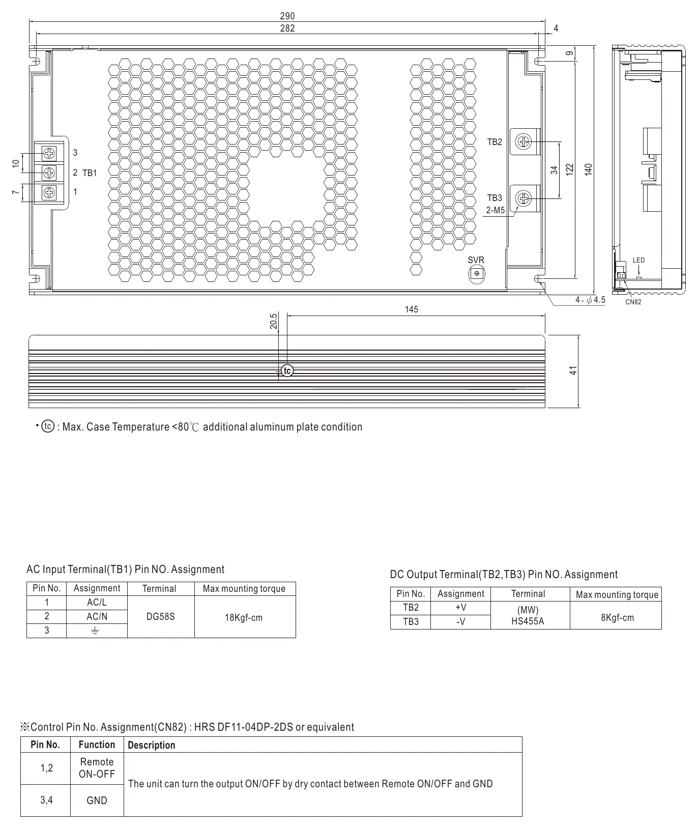 UHP-1500-380E MECHANICAL SPECIFICATION (For