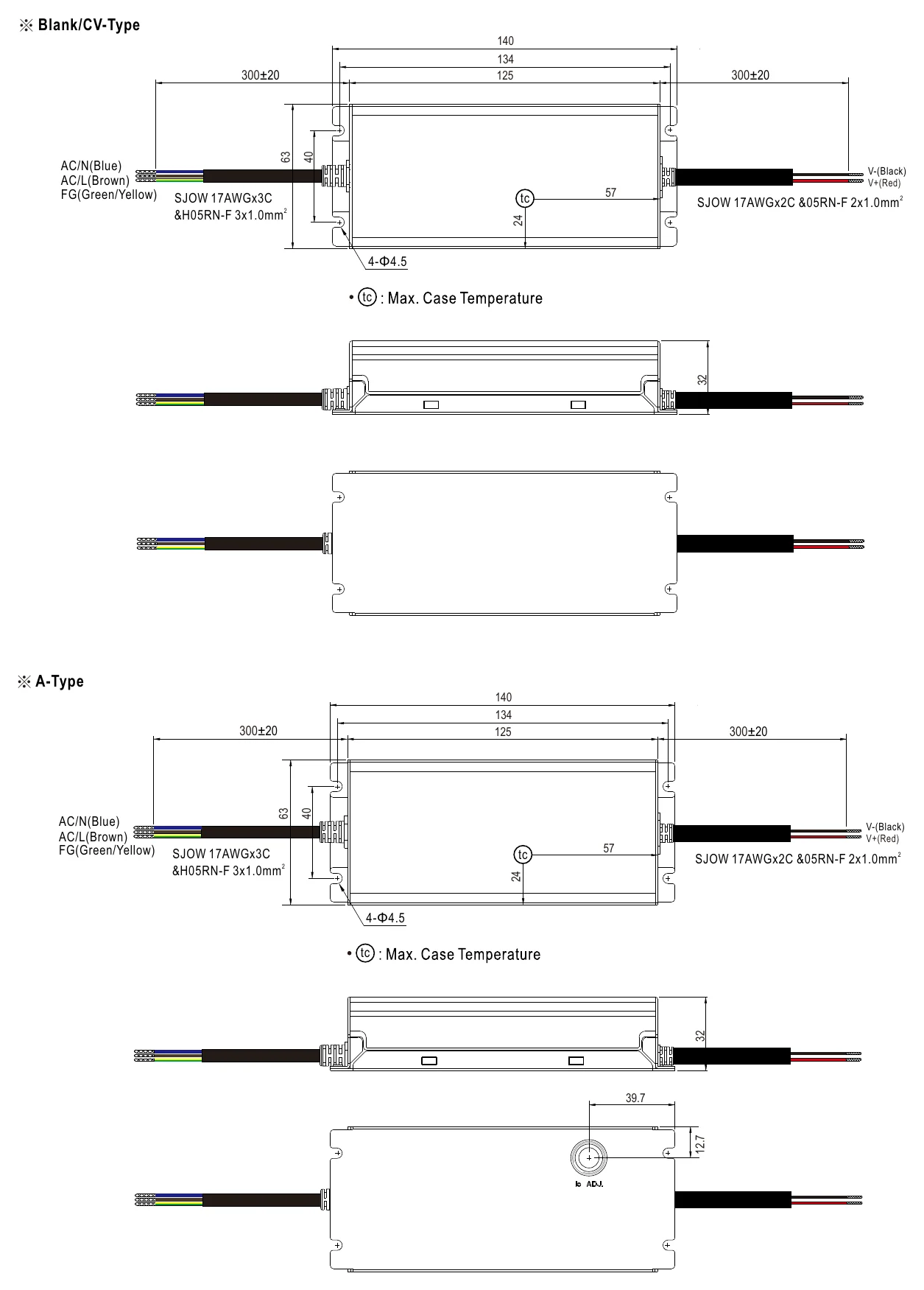 XLG-75-24-A MECHANICAL SPECIFICATION