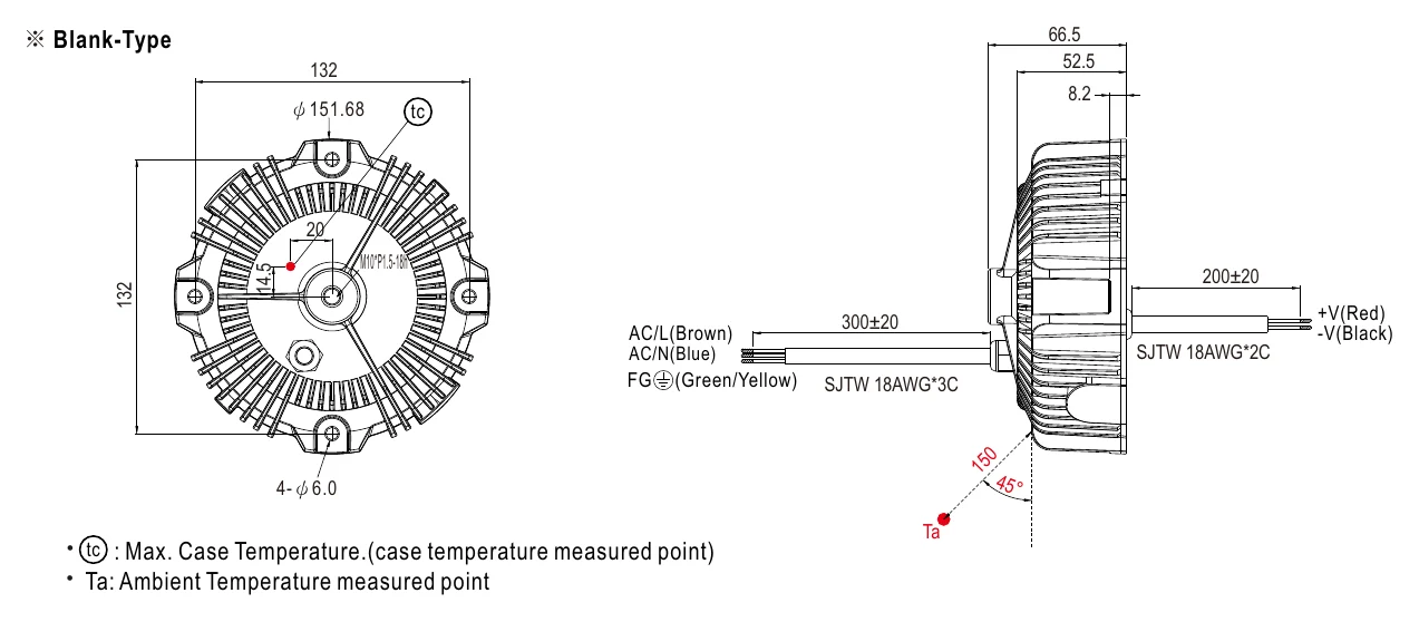 HBG-160-60 MECHANICAL SPECIFICATION ※ Blank-Type