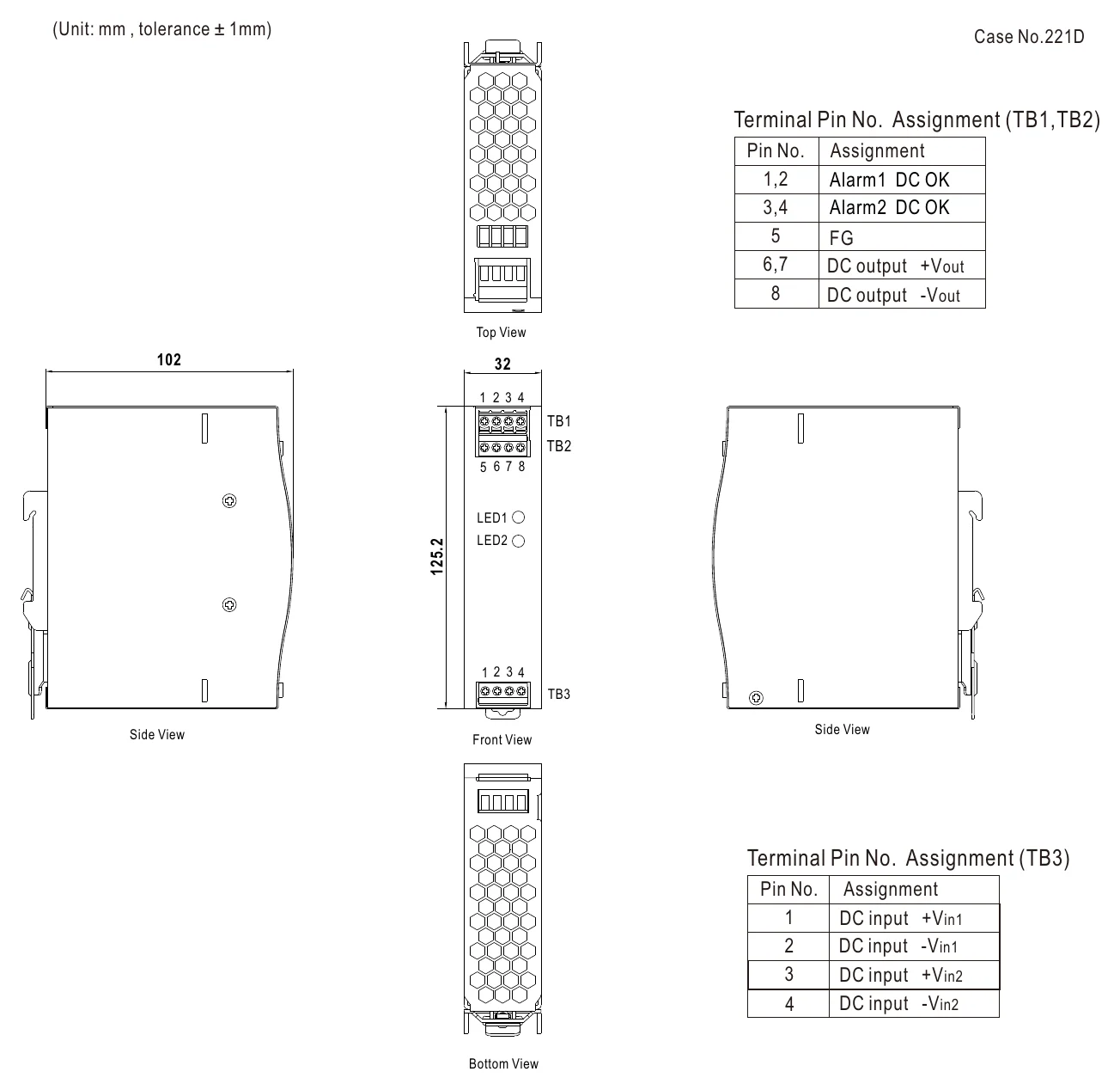 DRDN20-24 Mechanical Specification