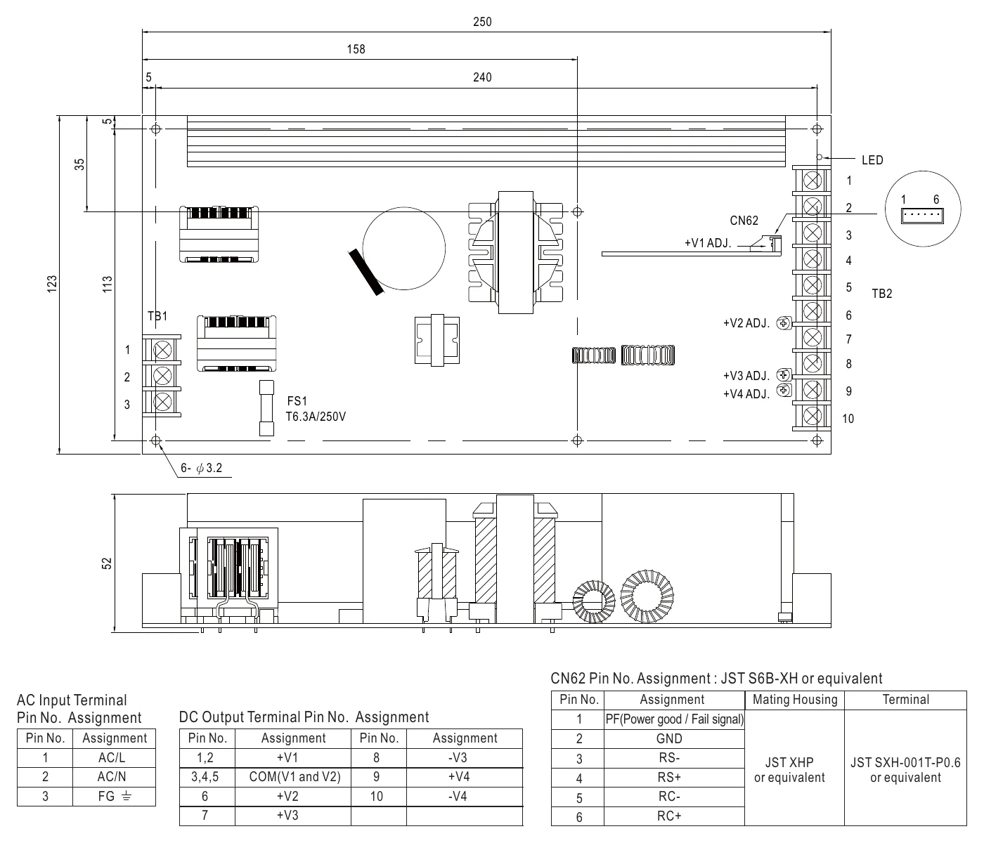 QP-375-5C Mechanical Specification