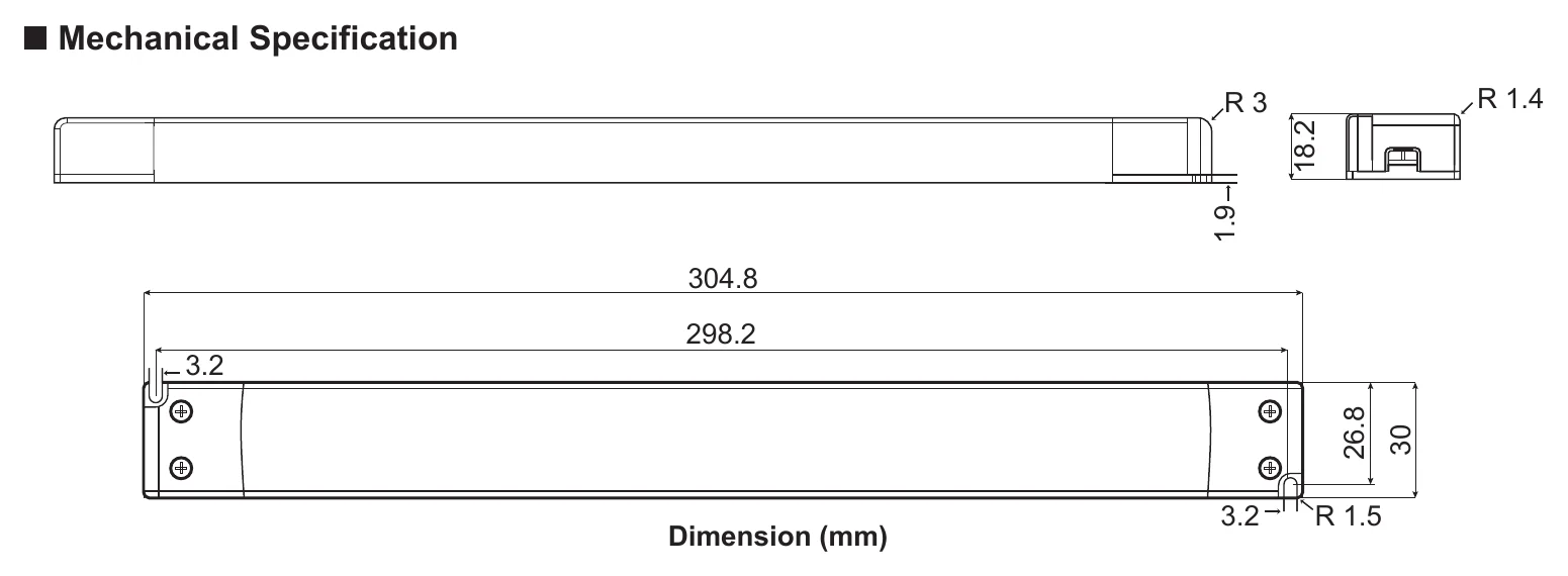 EV-SNL-100-24 Mechanical Specification