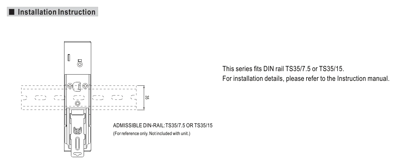 XDR-150E-24 Installation Instruction