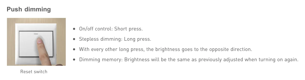 LM-75-24-G1T2 Push dimming