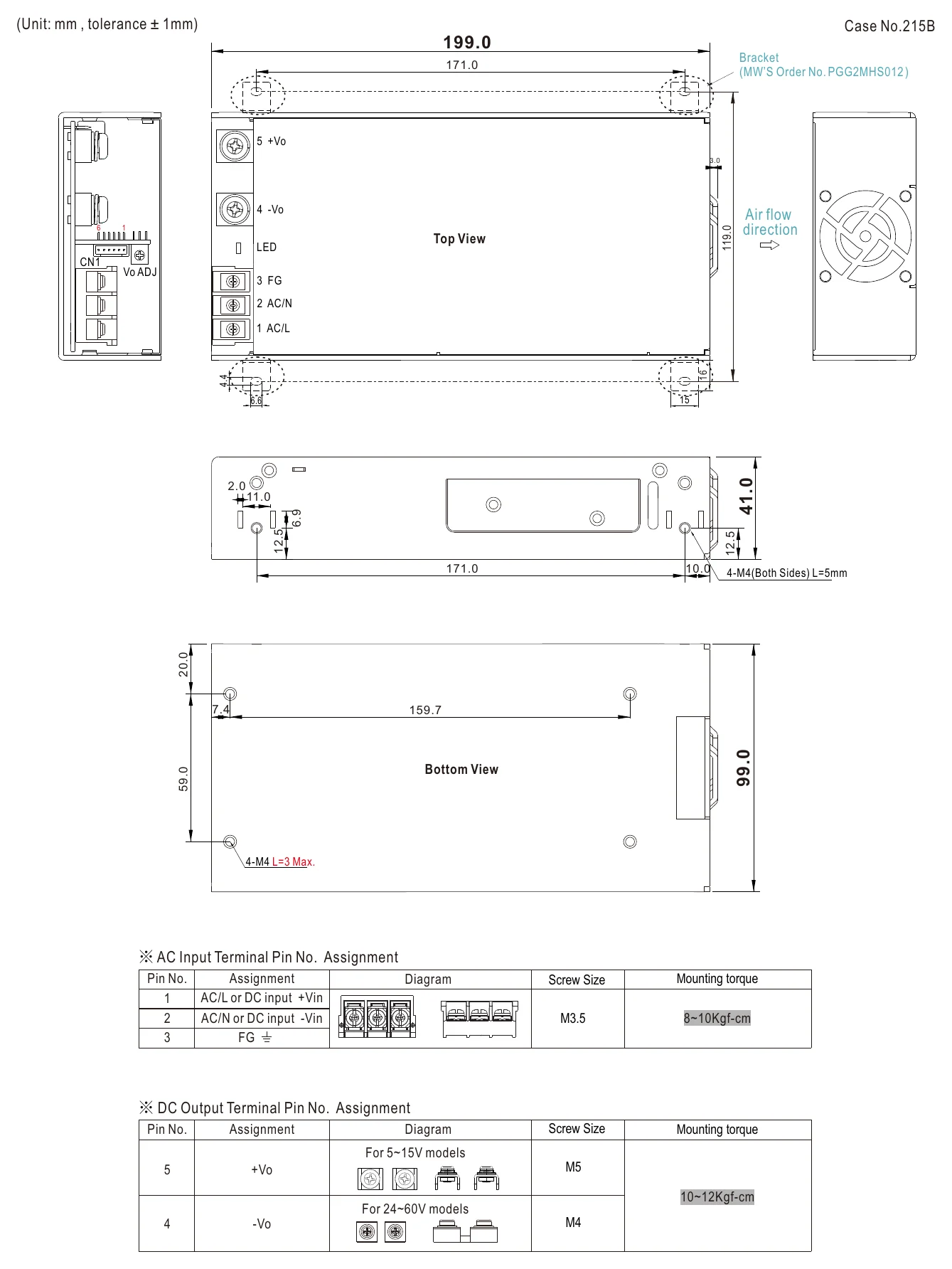 NSP-500-27 Mechanical Specification
