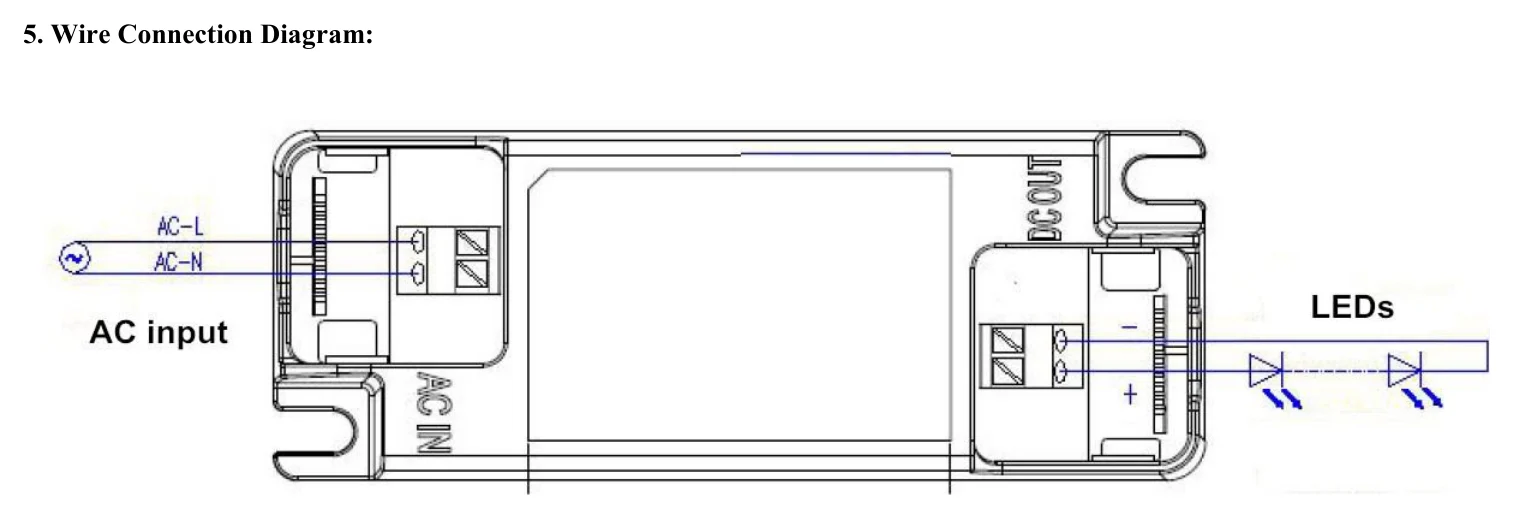 LF-GIF050YA(H)-1250 5. Wire Connection Diagram