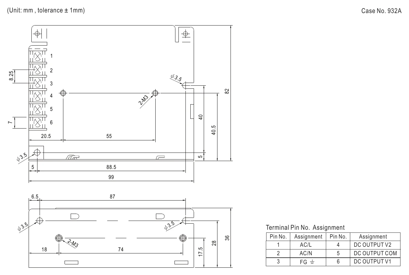 RD-3513 Mechanical Specification