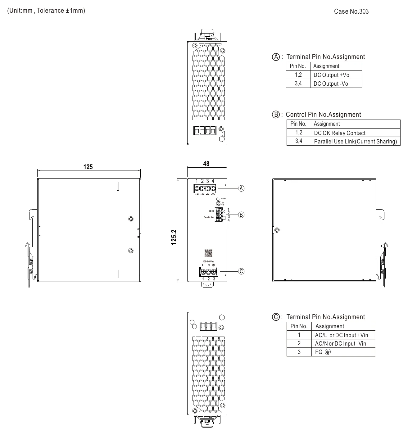 XDR-480E-12 Mechanical Specification