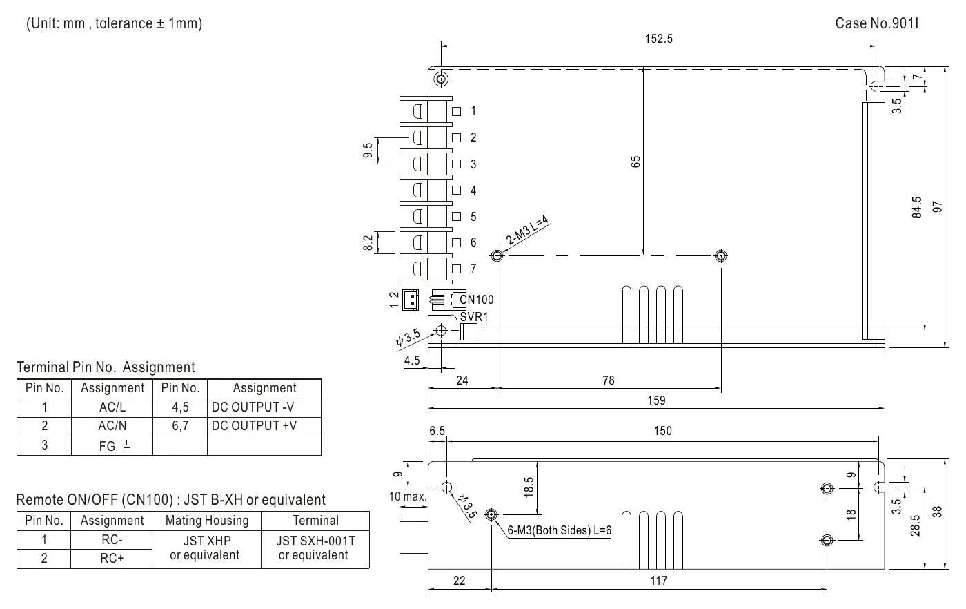 HRP-100-12 Mechanical Specification