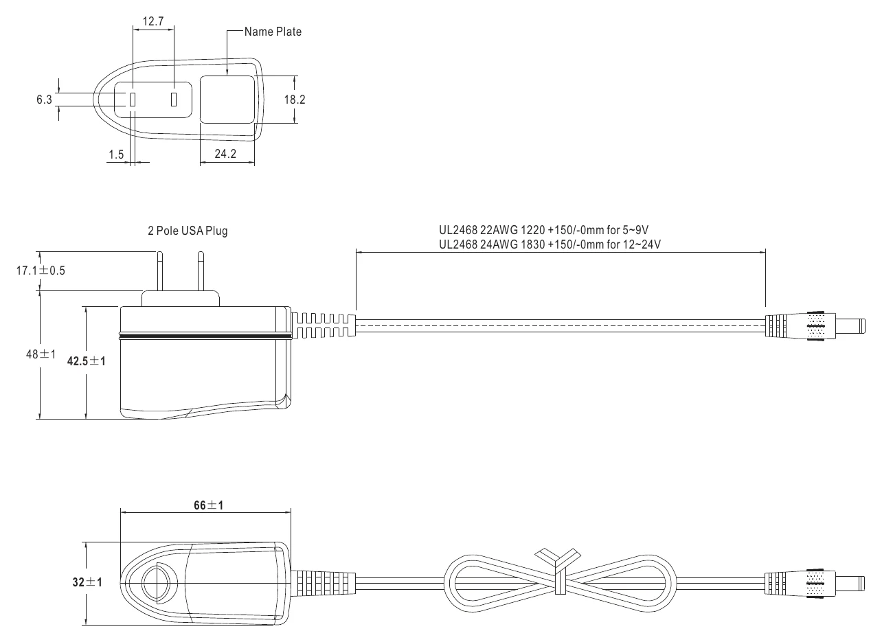 GSM06U05-P1J Mechanical Specification