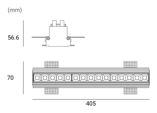 Archilight Lattice Trimless 15 Downlight 30W Dimensions (mm)