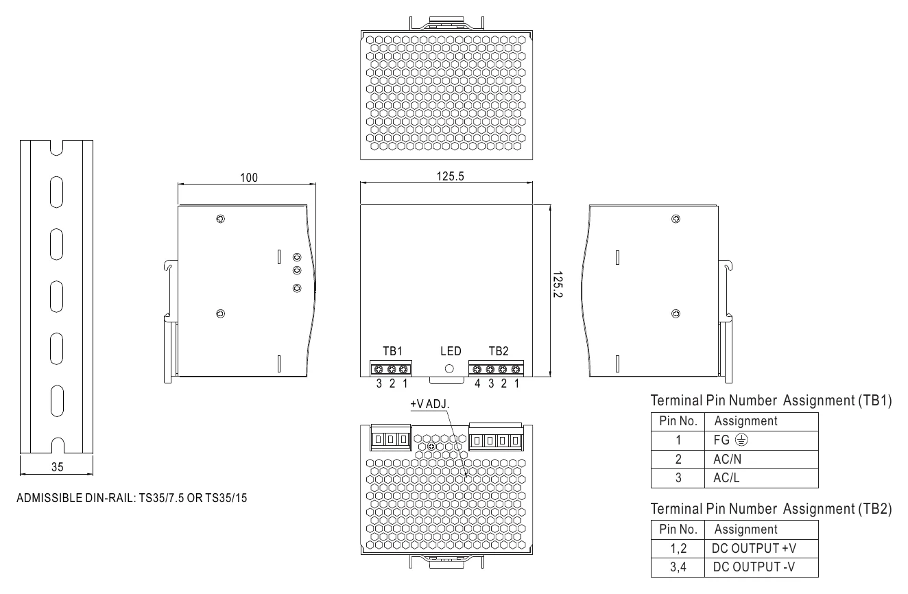 DRP-240-24 Mechanical Specification