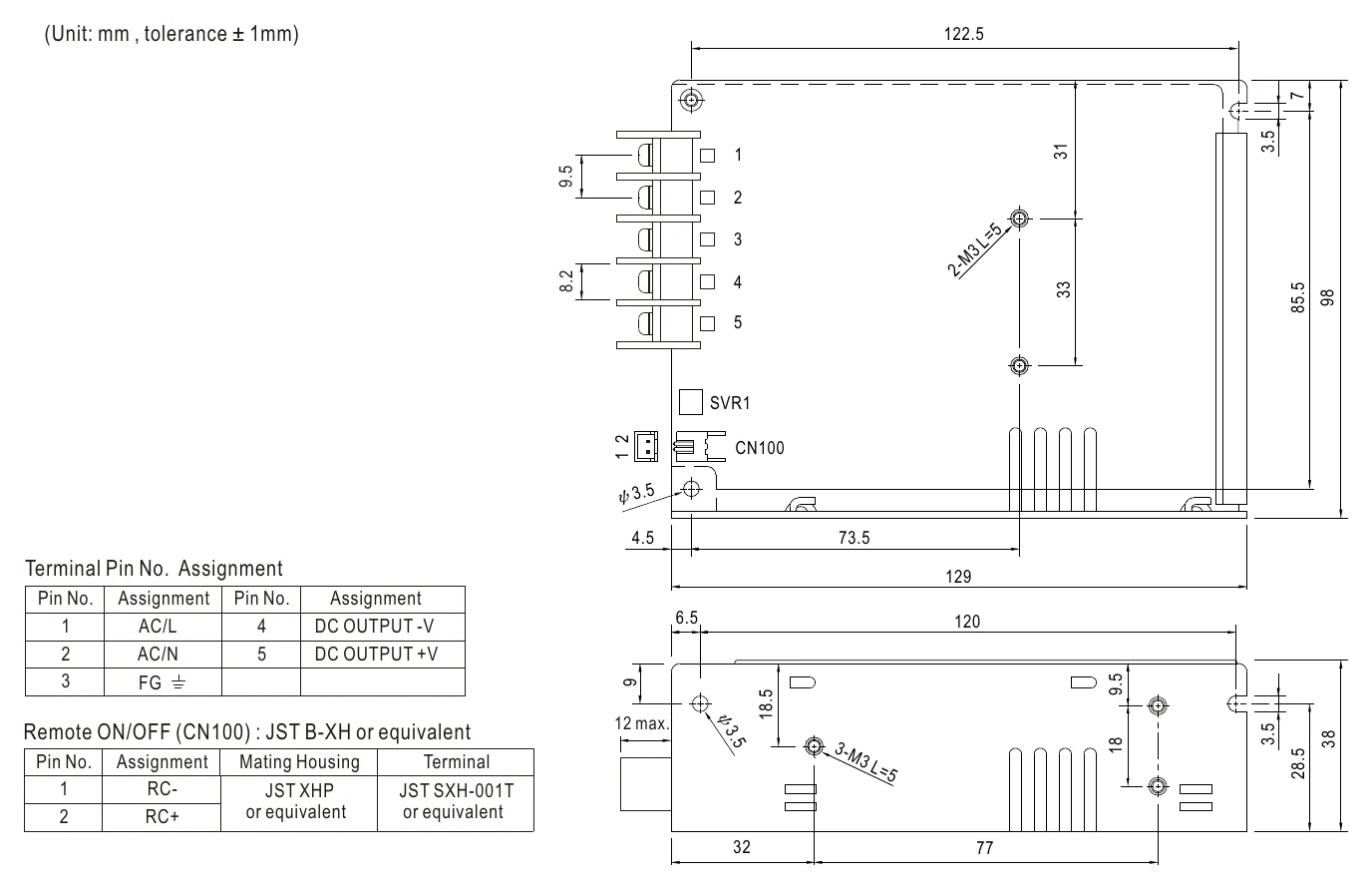 HRP-75-48 Mechanical Specification