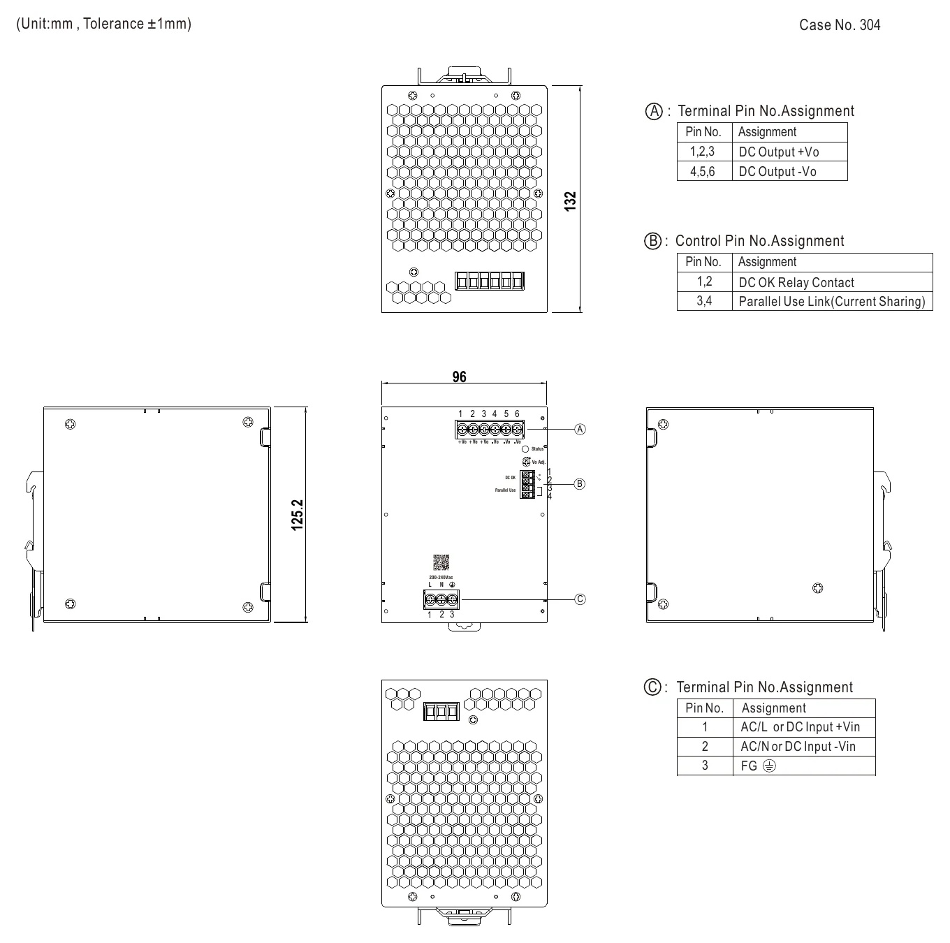 XDR-960E-24 Mechanical Specification