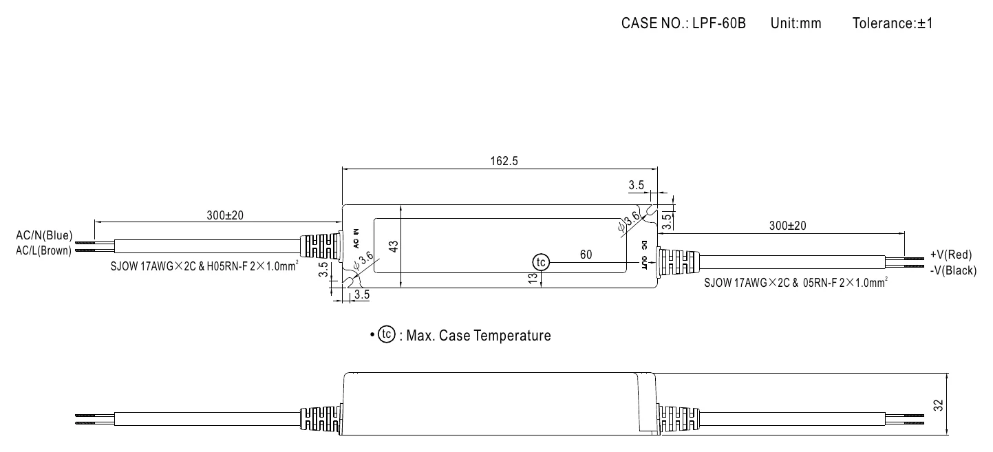 LPF-60-24 MECHANICAL SPECIFICATION