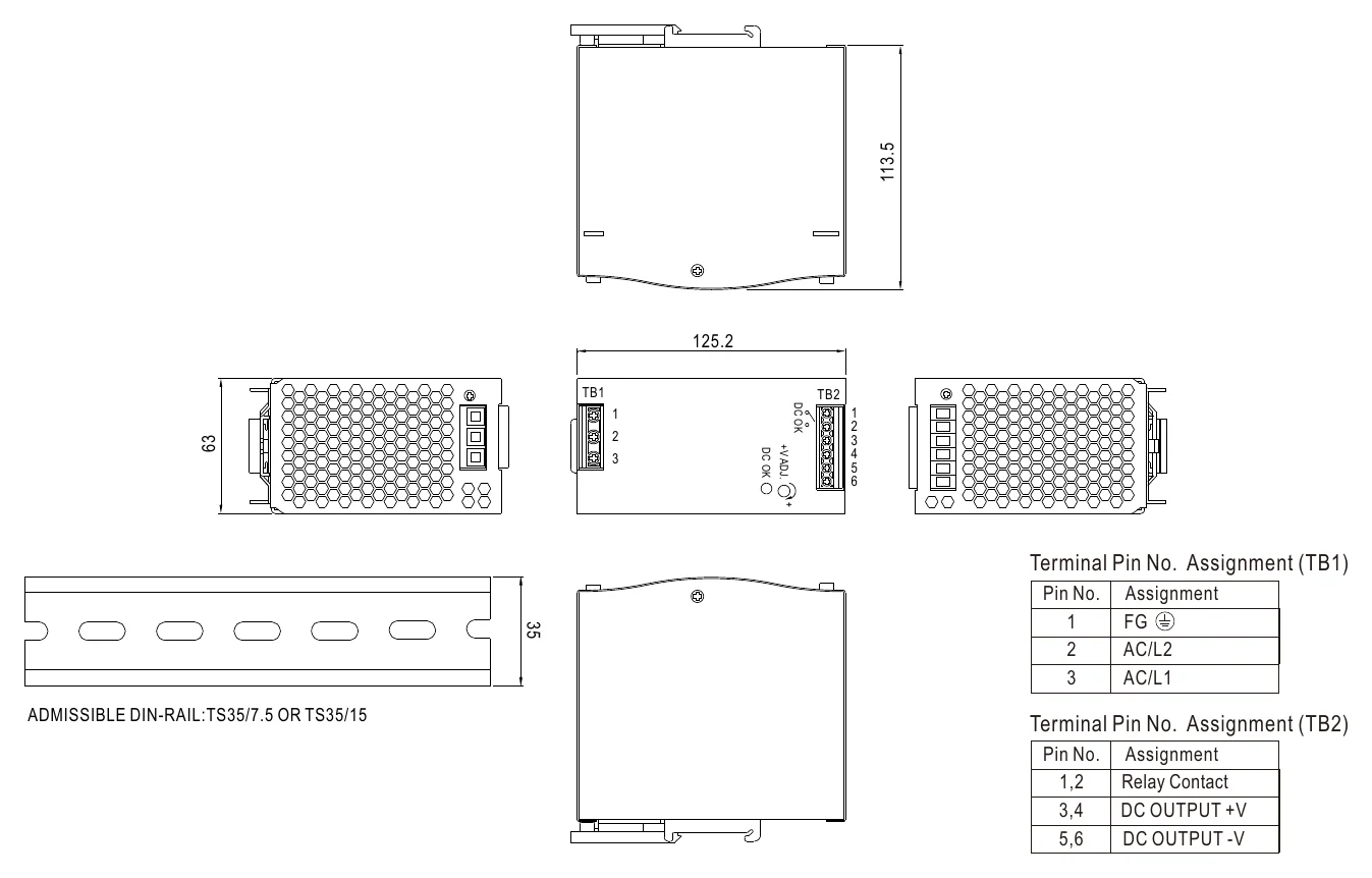 WDR-240-24 Mechanical Specification
