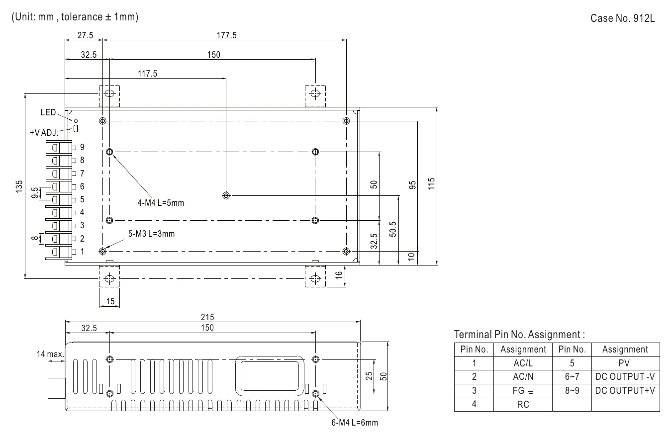 SPV-150-48 Mechanical Specification