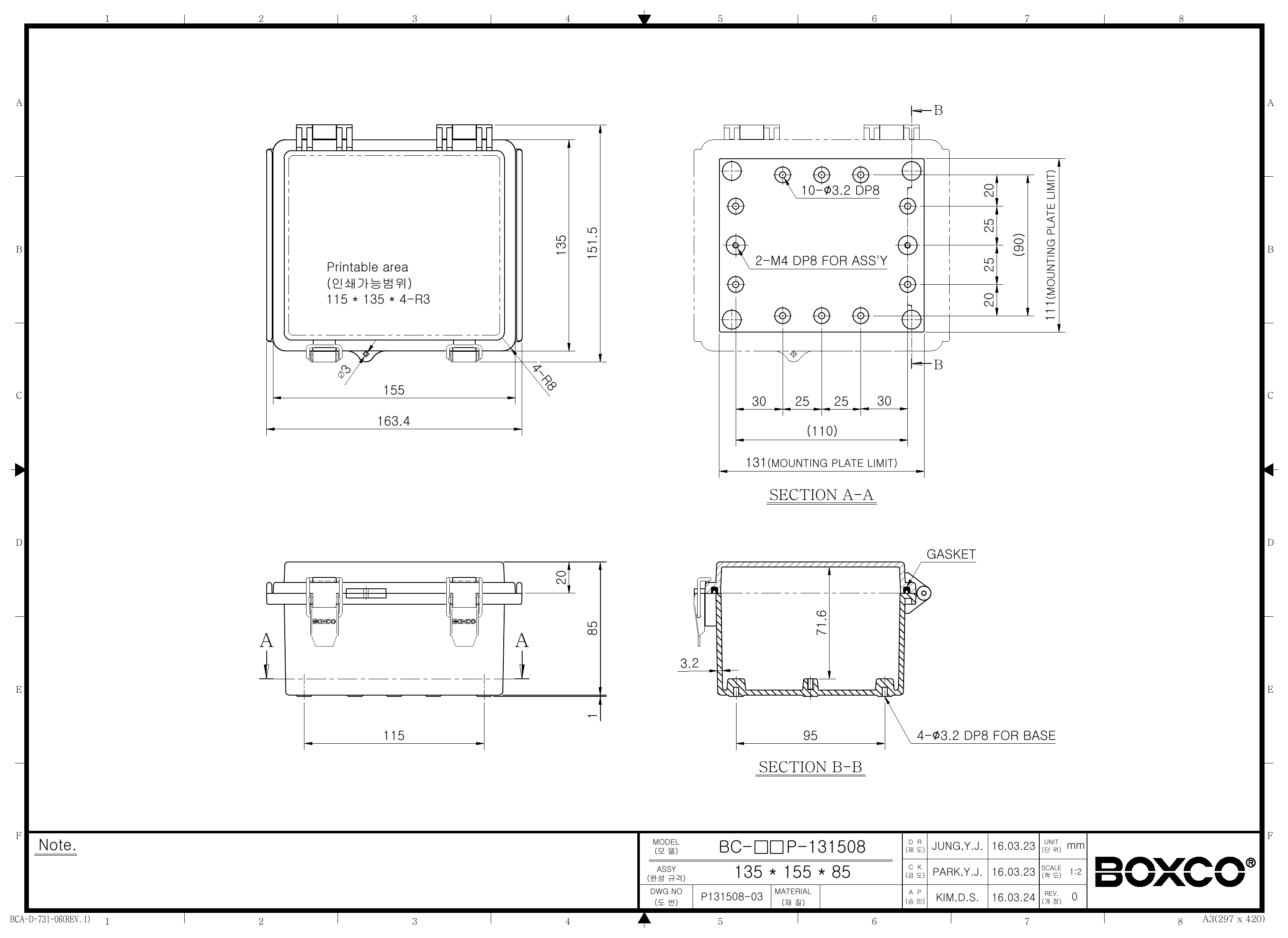 BC-ATP-131508 Dimensions (mm)