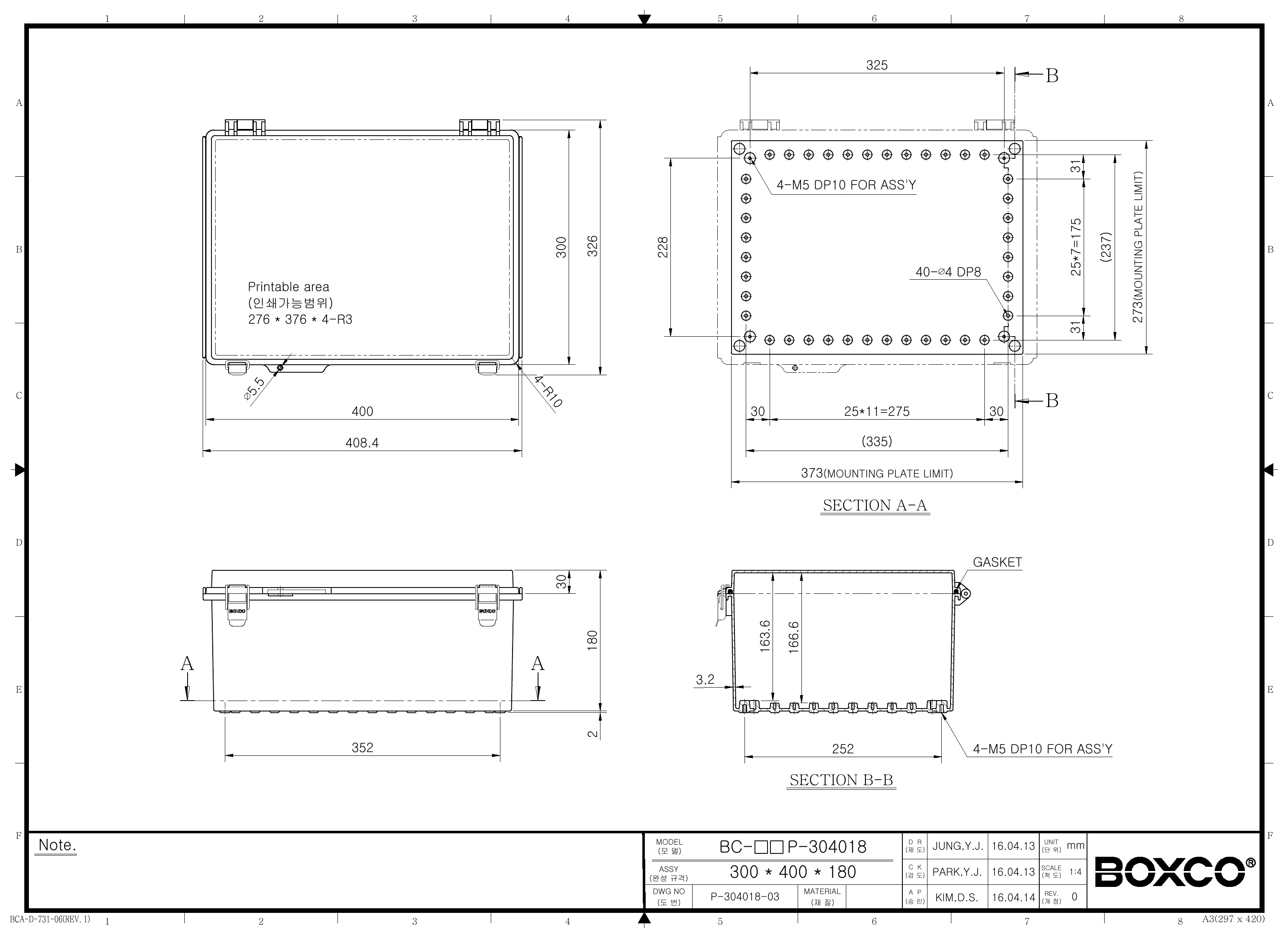 BC-ATP-304018 Dimensions (mm)