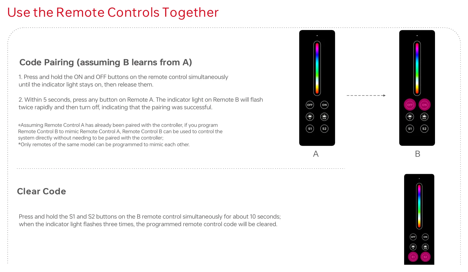 C4+P4 Use the Remote Controls Together