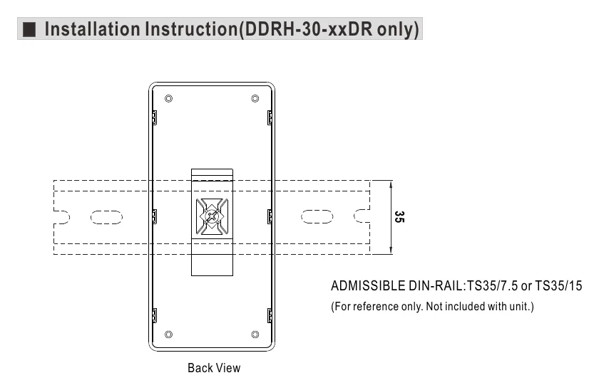 DDRH-30-24ST Installation Instruction(DDRH-30-xxDR only)