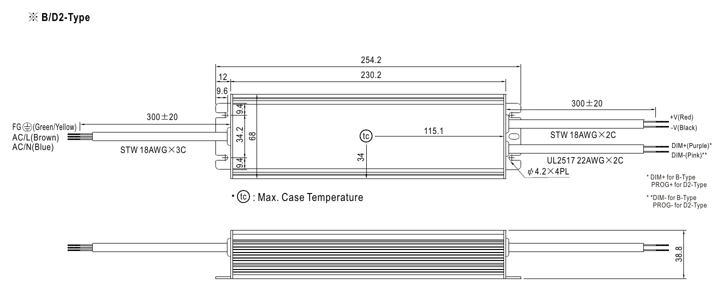 HVGC-240-700B MECHANICAL SPECIFICATION ※ B/D2-Type