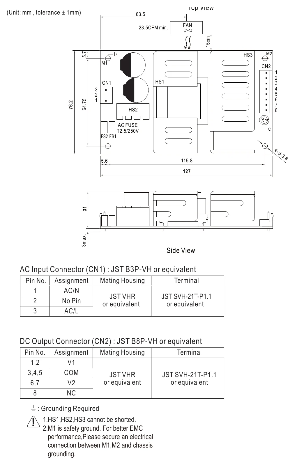 RPD-75A Mechanical Specification