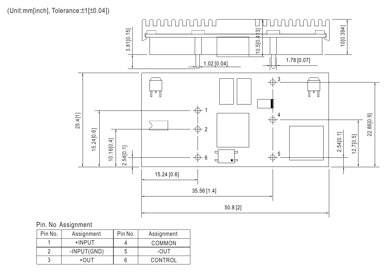 NSD10-48D12 Mechanical Specification
