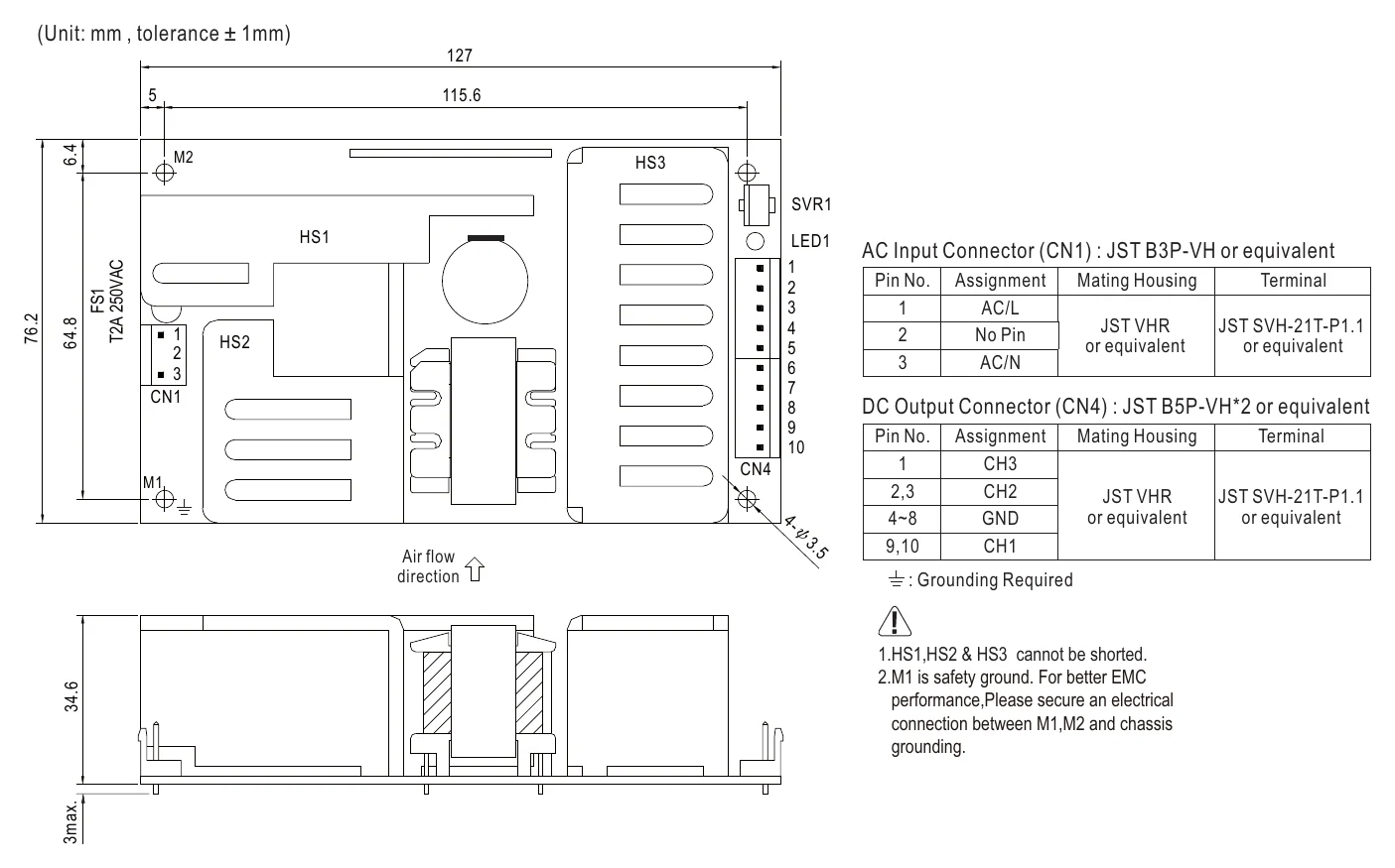 PPT-125D Mechanical Specification