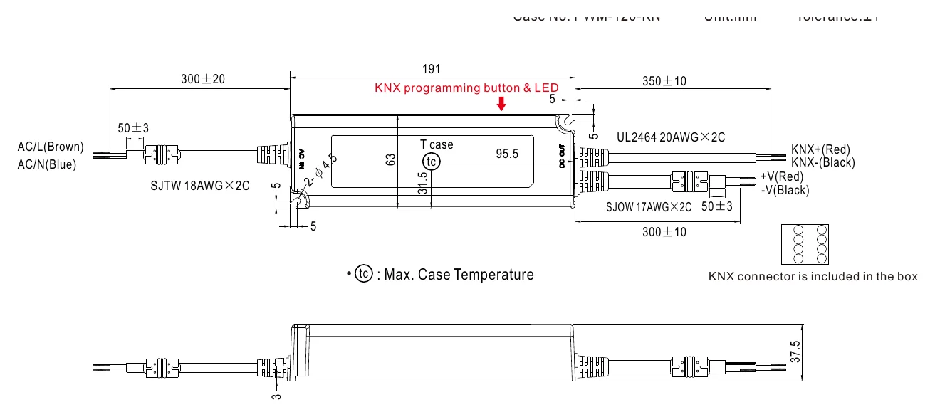 PWM-120-12KN Mechanical Specification