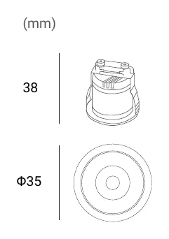 TI-LBE-9550A-3K-30D-W Dimensions (mm)