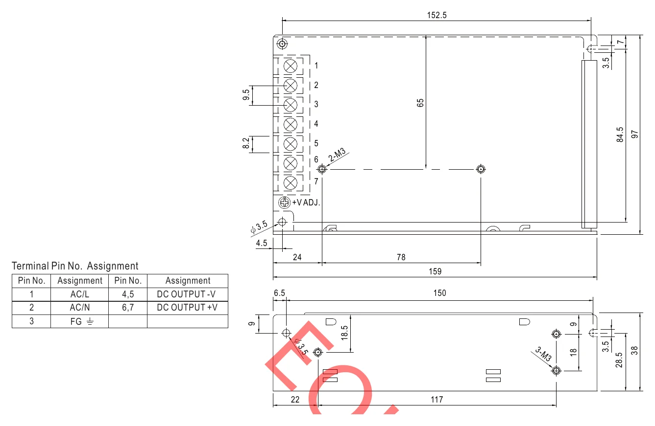 SE-100-15 Mechanical Specification