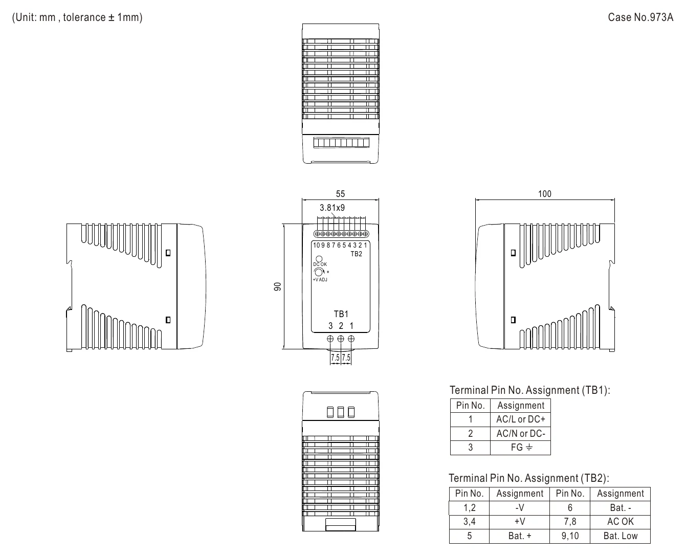 DRC-100B Mechanical Specification