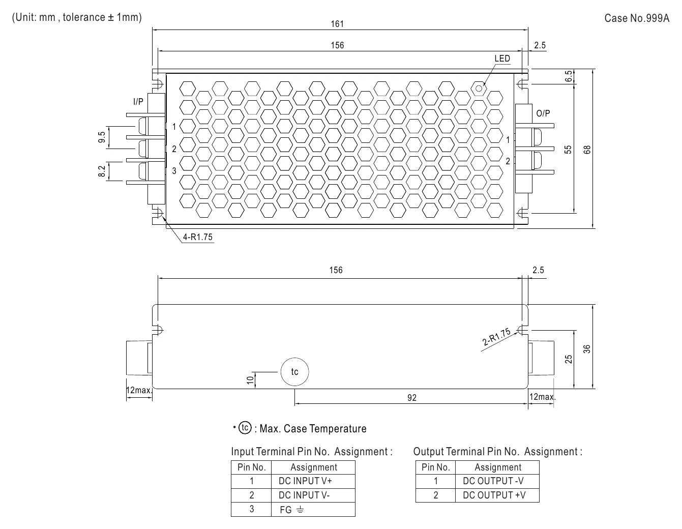 RSD-100C-12 Mechanical Specification