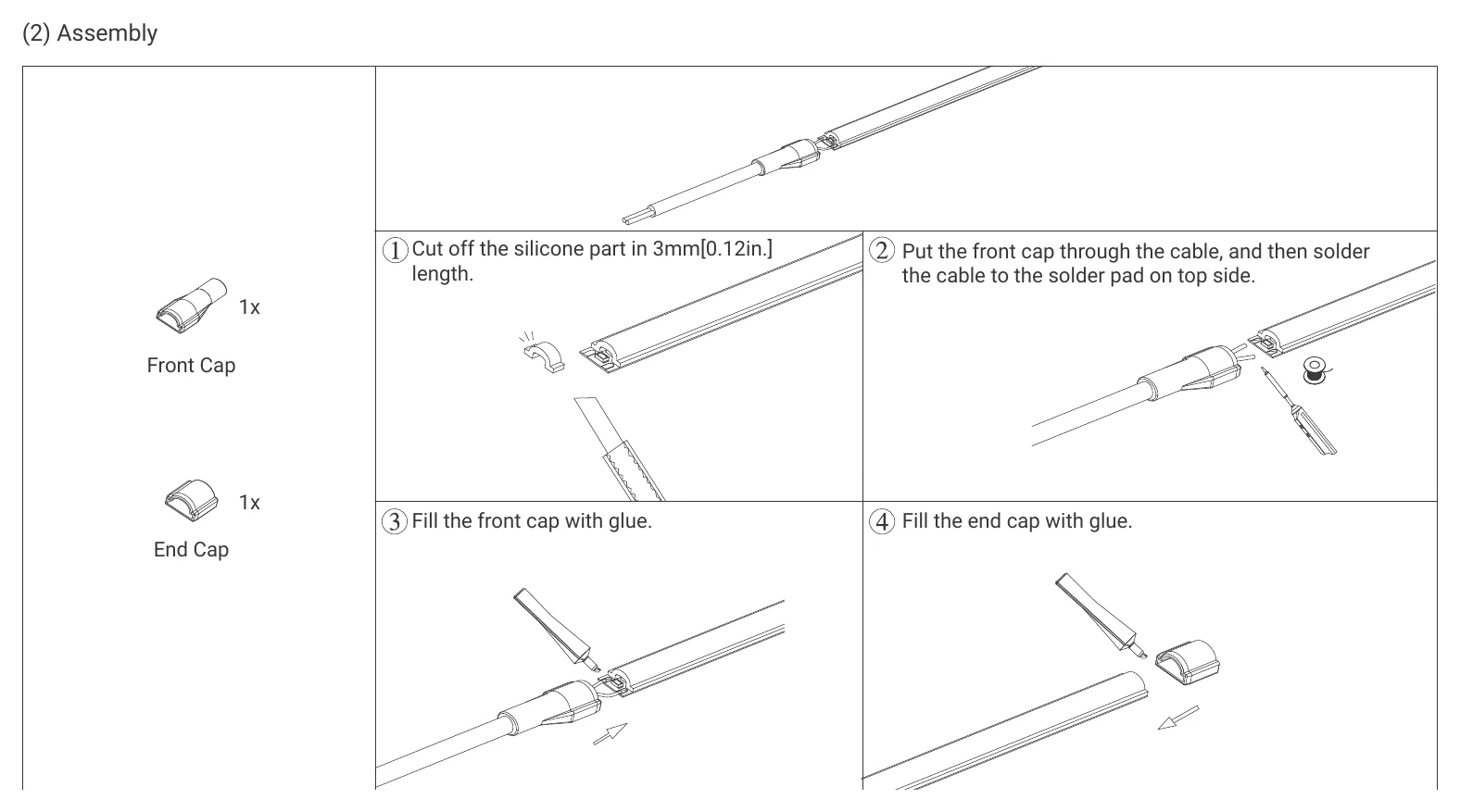 Archilight LED Strip Pro Pure Flow (2) Assembly