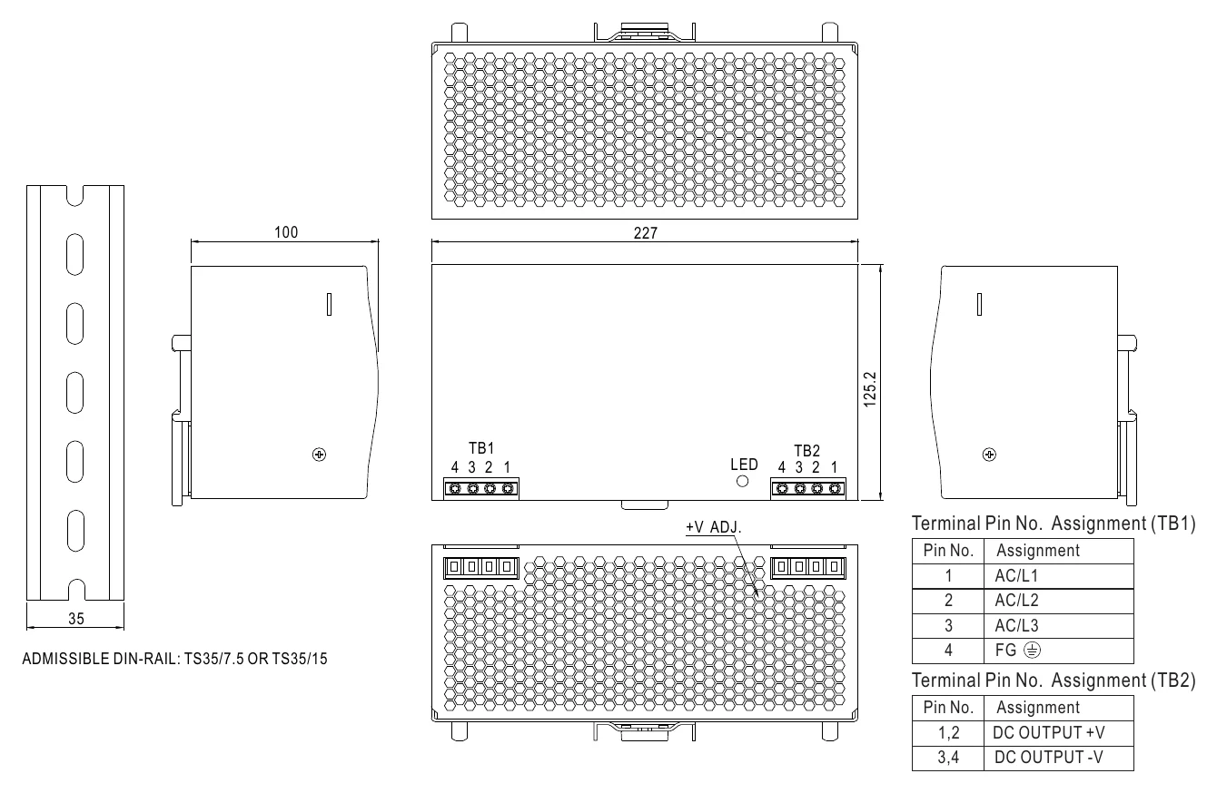 DRT-480-48 Mechanical Specification