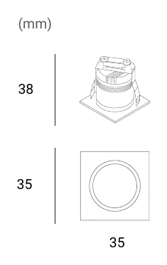 TI-LBE-9551A-3K-30D-W Dimensions (mm)
