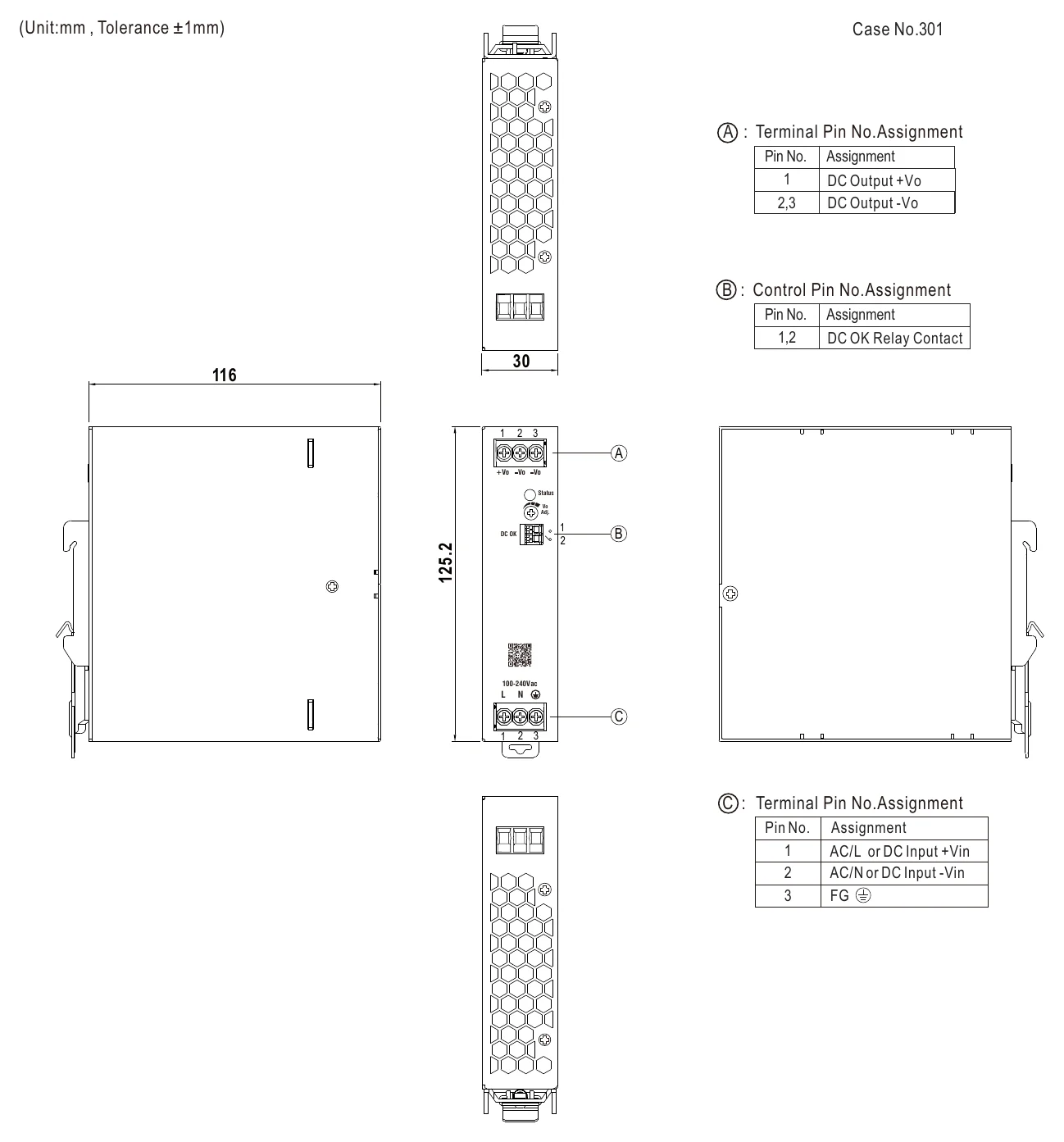 XDR-75E-24 Mechanical Specification