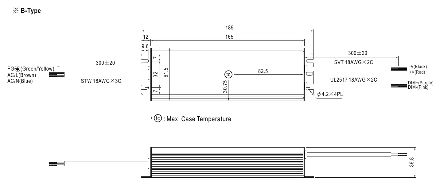 HVG-65-20B MECHANICAL SPECIFICATION ※ B-Type