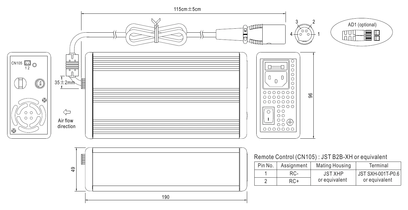 PB-230-12AD1 Mechanical Specification