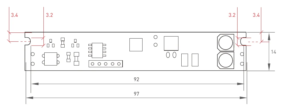 MT-1A-V1D1 Dimensions (mm)