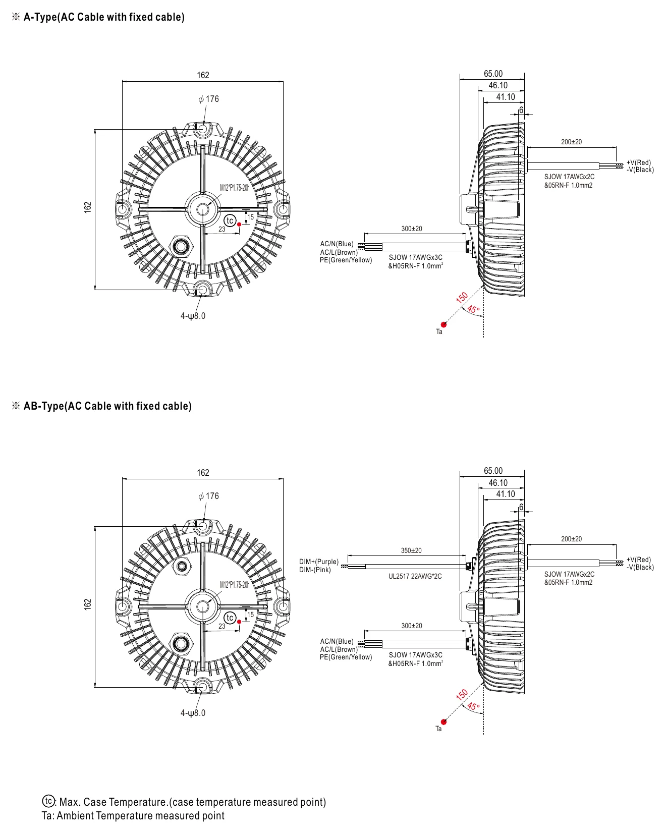 XBG-240-A-C MECHANICAL SPECIFICATION