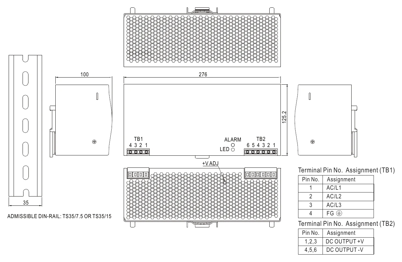DRT-960-48 Mechanical Specification