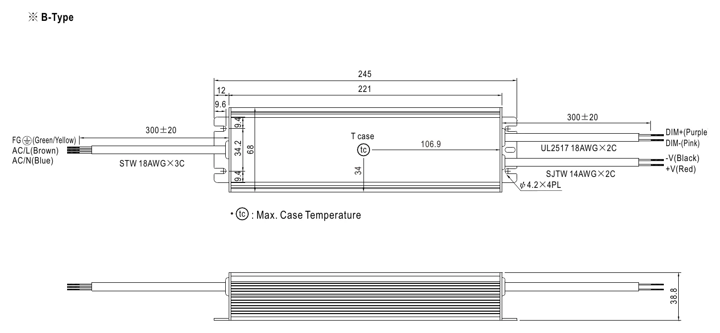 HVG-150-20B MECHANICAL SPECIFICATION ※ B-Type